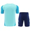 2025/2026 Flamengo Pre-Match Light Blue Training Shirt+Shorts 1:1 Thai Quality