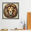 Diamond Painting -DIY Round Drill Mosaic  Lion(40x40cm)