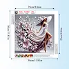 Lily Dress Elegant Girl-Partial Special Shaped Diamond painting 30*30CM