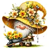 Yellow Flower Goblin-11CT Stamped Cross Stitch 45*45cm