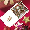 (US Local)6PCS DIY Diamond Art Christmas Greeting Cards Xmas Design Diamond Art Cards