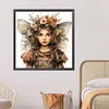 【Limited Stock Sale】Flowers Butterfly Girl-Paint by Numbers Acrylic Paintingg 40*40CM(Watercolor)