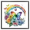 Butterfly And Rainbow - 18CT Stamped Cross Stitch 25*25cm/9.84*9.84in