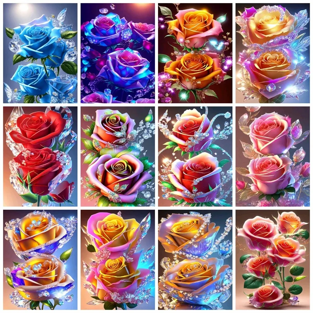 Diamond Painting - Full Round/Square Drill - Rose (30*40 - 50*60cm)