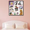 Stamped Cross Stitch-Halloween Day Animal(41*41cm)