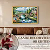 (US Local)Swan Hut-11CT Stamped Cross Stitch Kit(60x40cm)