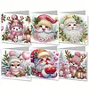6Pcs Diamond Painting Christmas Greeting Cards Congratulations Cards & Gifts