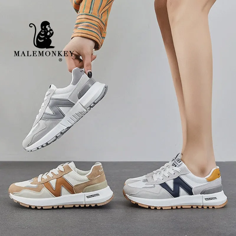 Casual Shoes Women 2022 High Quality Fashion Lace Up Walk Shoes Comfort Sole Ladies Sneakers Zapatillas Mujer Spring Handmade