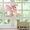 >SALE<Single-Side Dragon Diamond Art Hanging Pendant for Office Decor (Pink Wings)