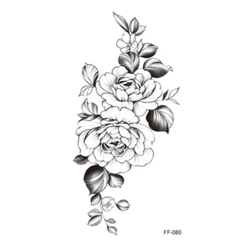 Large Body Art Arm Sleeves Snake Flower Temporary Tattoo Sticker Fast Rock Tattoo Women Waist Bracelet Fake Flash Tatoos Totem
