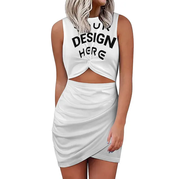 Personalized Design Women's Slim Wrap Hip Skirt Full Print