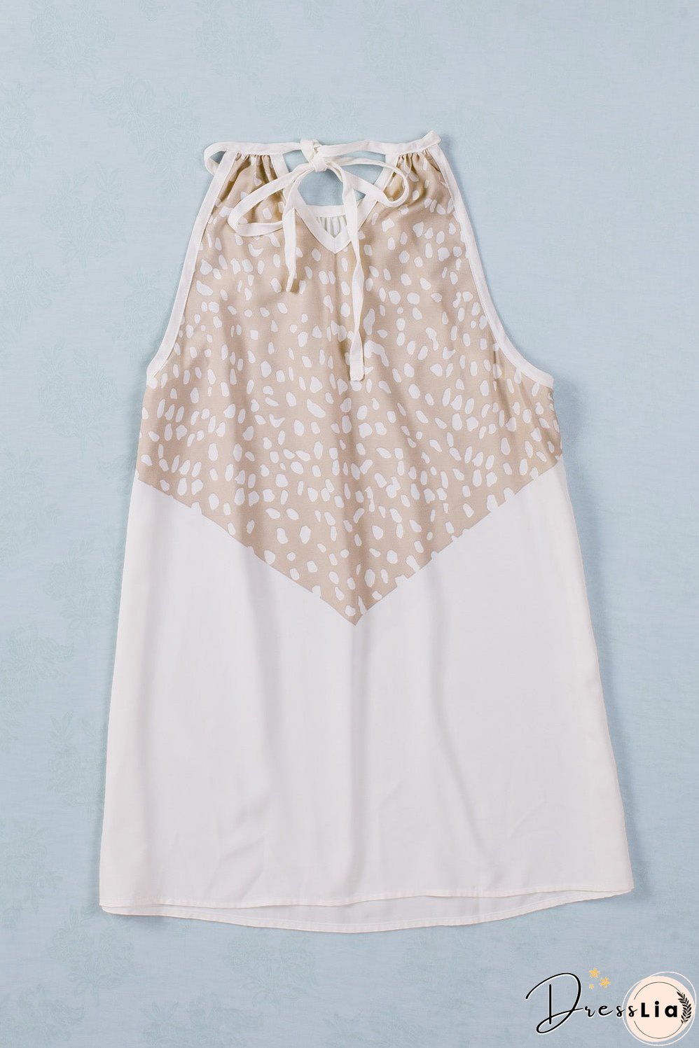 Spotted Splice Halter Tank