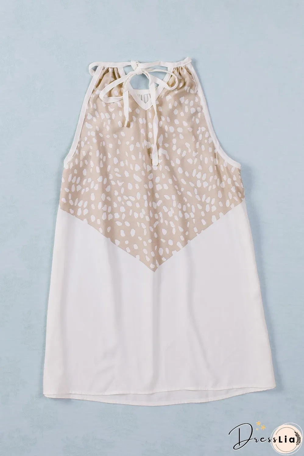 Spotted Splice Halter Tank