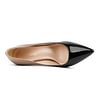Women's 90mm Middle Heels Pointy Toe Red Bottom Pumps Gradient Color Patent