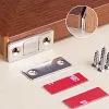 Aimant Porte Placard Ultra Mince Loquet Magnetique en Acier Inoxydable