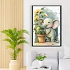 >SALE<Full Embroidery Cotton Thread 11CT Printed Elephant Cross Stitch Kit 40x60cm
