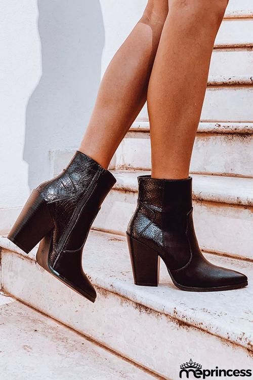 High Heel Pointed Toe Boots