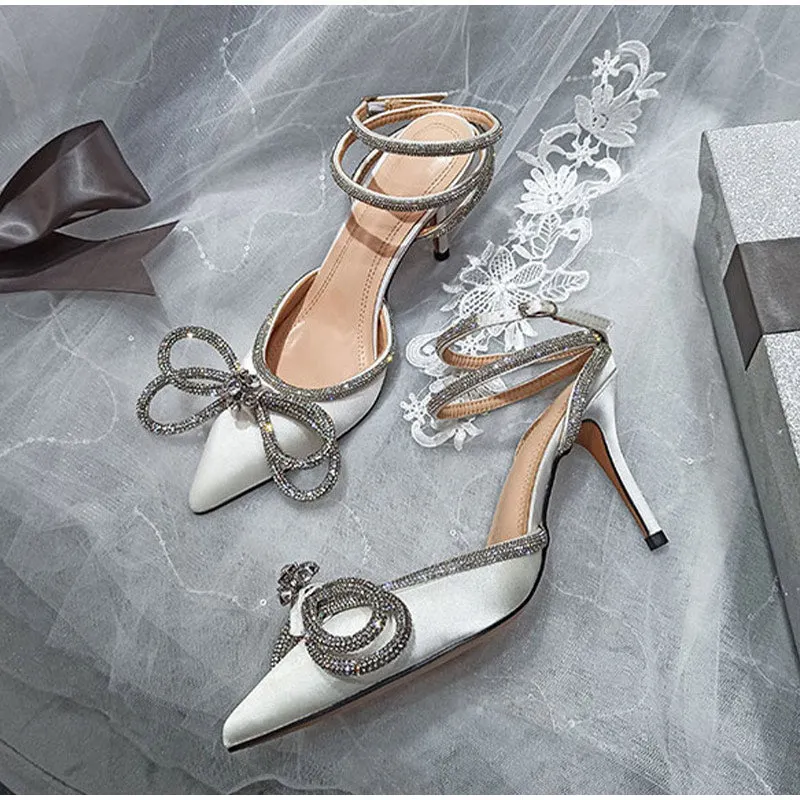 Women Pumps Ladies Fashion High Heels Party Dress Shoes Ladies Pointed Toe Sandals Spring Summer Luxury Brand Footwear Woman