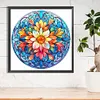 Diamond Painting -DIY Round Drill Stained Glass Flower