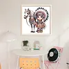 Indian Girl And Horse-11CT Stamped Cross Stitch 40*40cm/15.75*15.75in