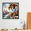 Diamond Painting-5D Full Round Drill Clown(40*40 CM)