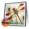Diamond Painting-DIY Full Round Drill Dragonfly Dandelion(40*40 CM)