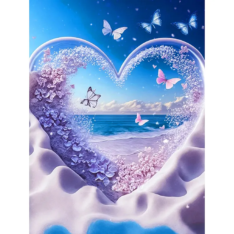 Beach Scenery 30*40CM(Canvas) Full Round Drill Diamond Painting gbfke