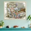 Old Couple-14CT Counted Cross Stitch Kit(44*36cm)
