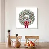 (Stamped/Counted) Christmas Wreath - 11CT/14CT Cross Stitch 40*40cm/15.75*15.75in