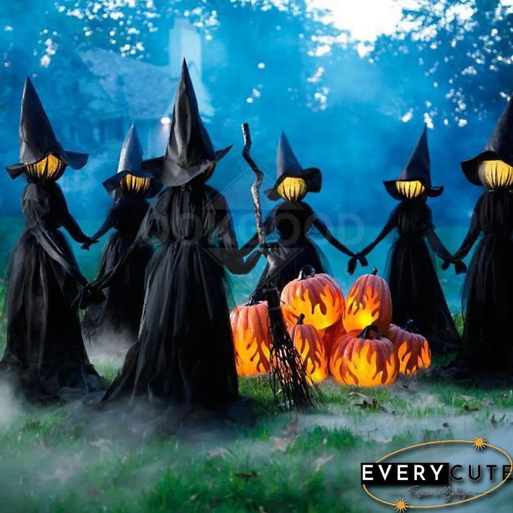 Lighted Halloween Witch Stake For Halloween Decoration