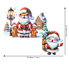 (US Local)DIY Xmas Diamond Painting Wooden Door Decoration for Feiend Gifts (Santa Claus)