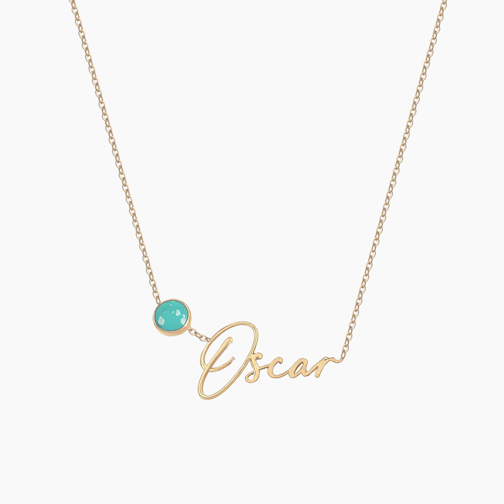 Birthstone Name Necklace&nbsp;