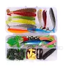 86Pcs/Set Lure Kit Metal Spinner Lures Soft Lure Minnow Hooks Simulation Bait