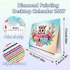 Diamond Painting Owl 2027 Paper Calendar Monthly Flip Tabletop Calendar Kit