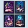(US Local)4pcs Paint By Numbers Kit On Canvas DIY Oil Art Magic Potion Picture 40x50cm