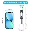 1pc ABS Flashlight, Modern Telescopic Zoom Tail With Hook Multifunctional Torches For Outdoor
