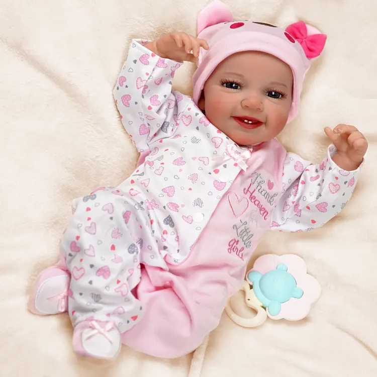Babeside Smiling Reborn Baby Leen 20'' Little Infant Girl Best Gift for Kids