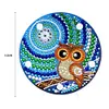 DIY Full Special Drill Diamond Painting Bird LED Night Lamp Home Decor (D)