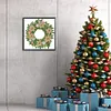 >SALE<5D DIY Partial Special Shaped Drill Diamond Painting Xmas Wreath Decor 30x30cm
