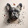 Stone Art Dog-Full Round Diamond painting 30*30CM