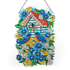 DIY Diamond Painting Hanging Wreath Kit Home Door Decor(Include Chain and Lamp Belt)