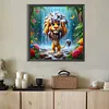(US Local)Lion-Full Round Diamond Painting(40x40cm)