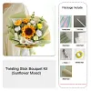  DIY Handmade Twist Stick Craft Sunflower Bouquet Chenille Stems Craft Pipe Cleaners Gift Decor Set