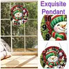 (US Local) DIY Xmas Diamond Painting Ornament with Clock Function Creative Craft