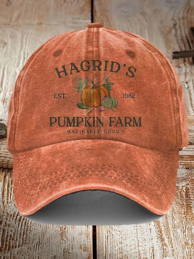 Hagrid'S Pumpkin Patch Print Baseball Cap 