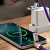 4-in-1 Data Cable with Colorful Work Lights