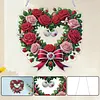 Valentine Day 2D Flat DIY Diamond Art Pendant Diamond Painting Set (Wreath)