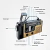 AM FM SW Emergency Power Bank SOS Alarm LED Light Hand Crank Solar Weather Radio