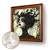 (US Local)Paint By Numbers Kit On Canvas DIY Oil Art Girl Picture Home Wall Decor40x40cm