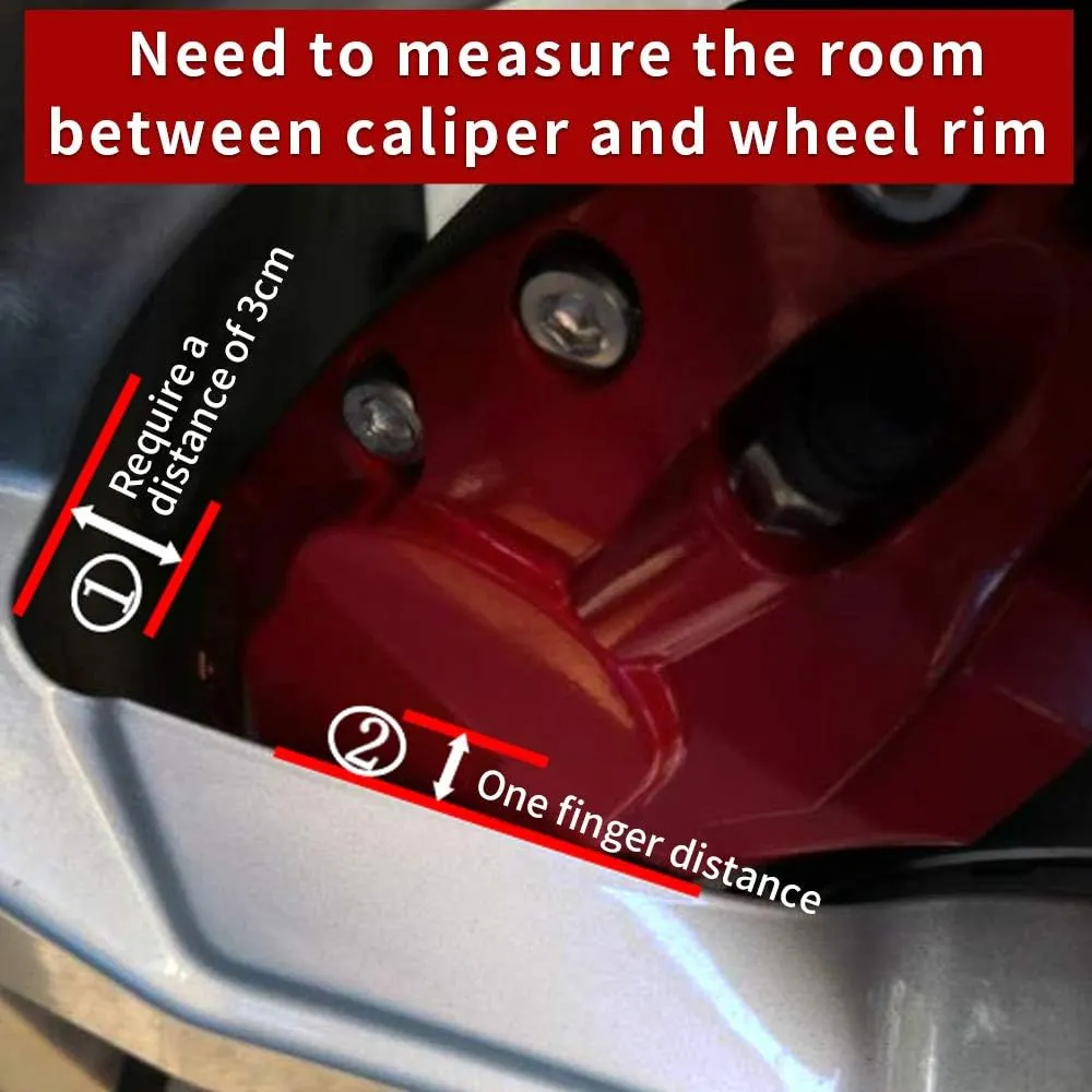 Car caliper modification: Aluminum alloy brake caliper cover decoration (aluminum alloy screw fixing type)